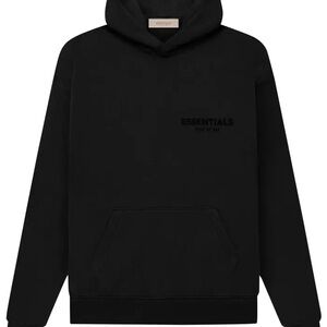 Fear of God Essentials Men's Black Hoodie Unisex All Sizes Brand New with Tag